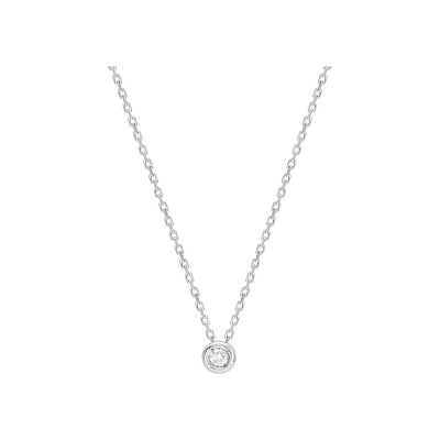 Collier en or jaune et diamant 0.04ct