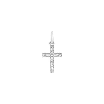 Pendentif en or blanc et diamant 0.06ct