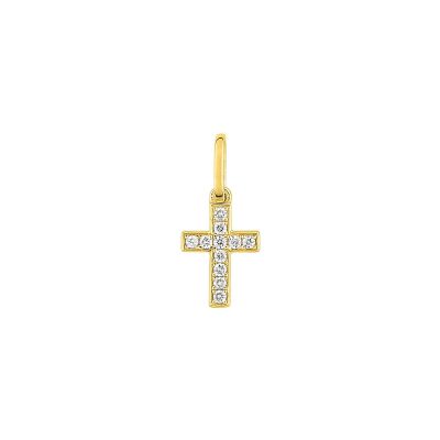 Pendentif en or jaune et diamant 0.06ct