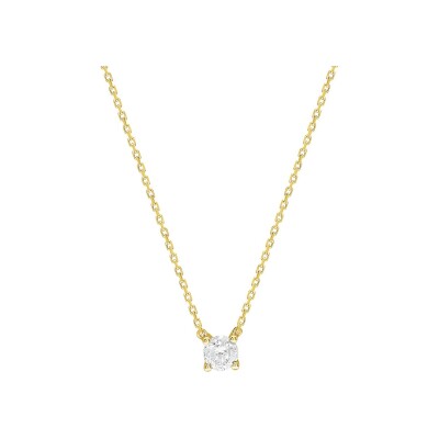 Collier en or jaune et diamant, 0.30ct
