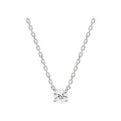 Collier en or blanc et diamant 0.14ct