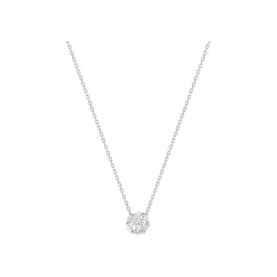 Collier en or blanc et diamant 0.25ct