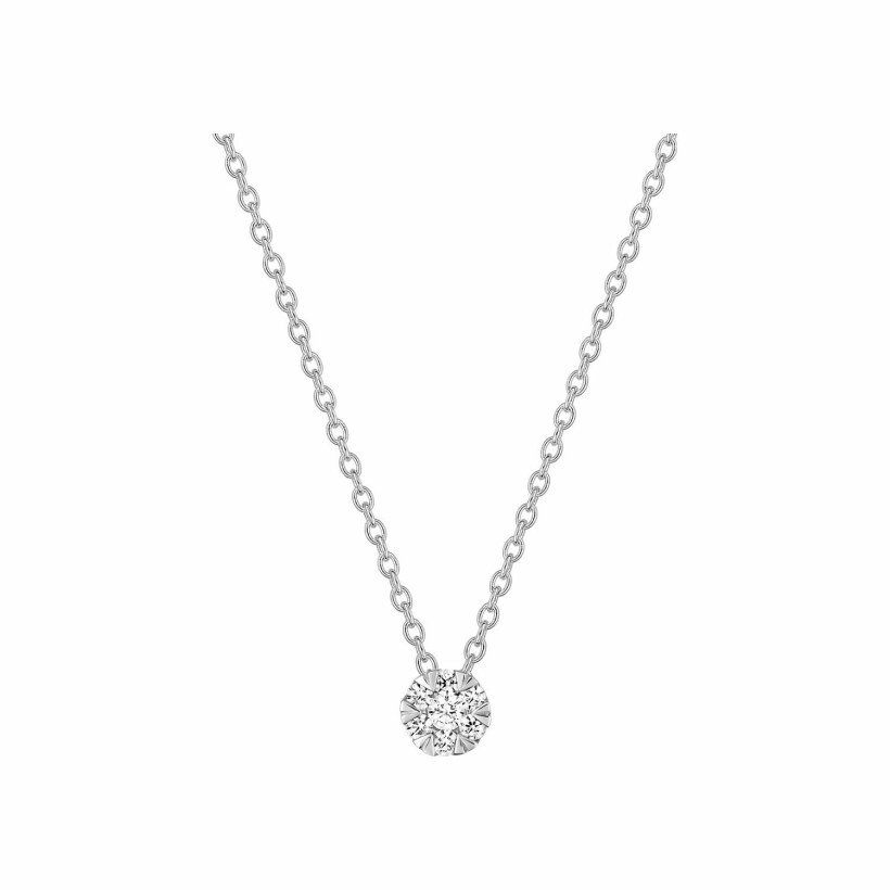 Collier en or blanc et diamants