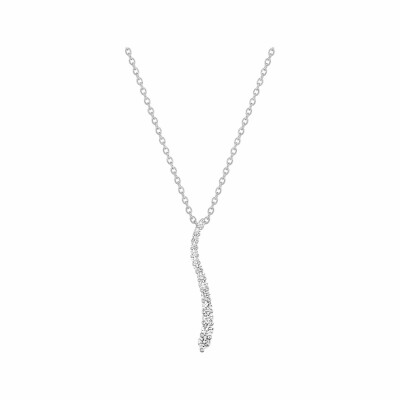 Collier en or blanc et diamant