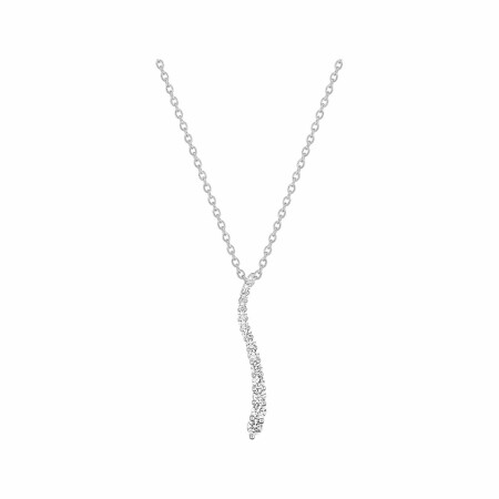 Collier en or blanc et diamant