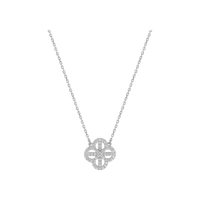 Collier en or blanc et diamant 0.21ct