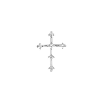 Pendentif en or blanc et diamant 0.10ct