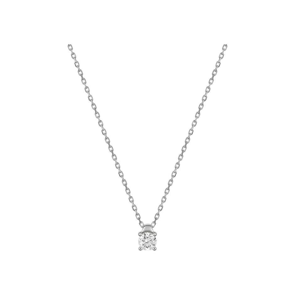 Collier en or blanc et diamant 0.15ct