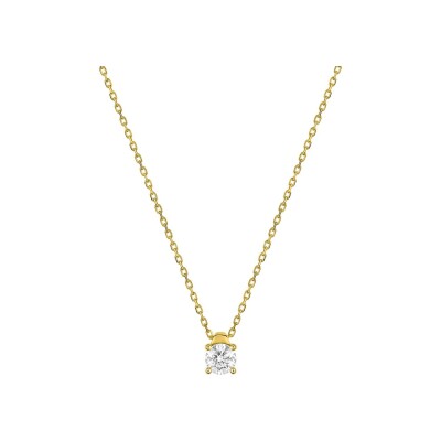 Collier en or jaune et diamant 0.20ct