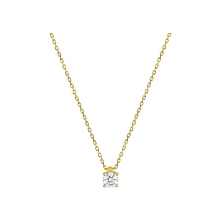 Collier en or jaune et diamant 0.20ct