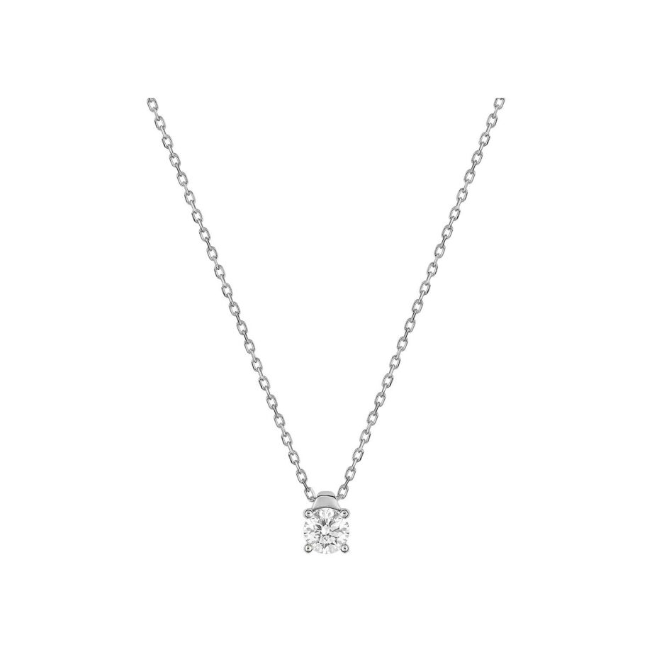 Collier en or blanc et diamant 0.20ct