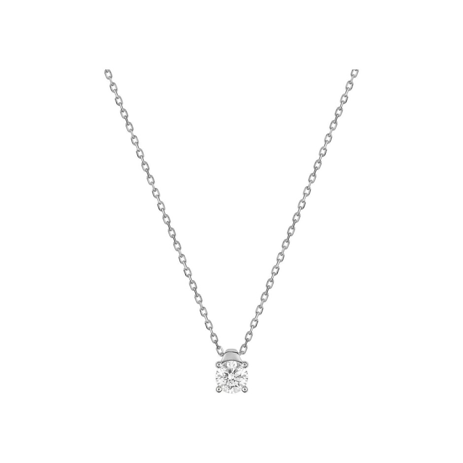 Collier en or blanc et diamant 0.20ct