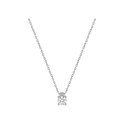 Collier en or blanc et diamant 0.25ct