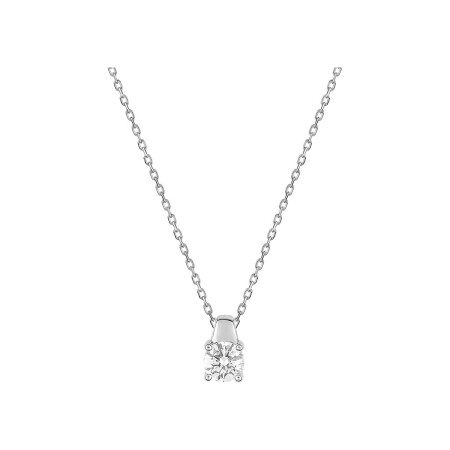 Collier en or blanc et diamant 0.30ct