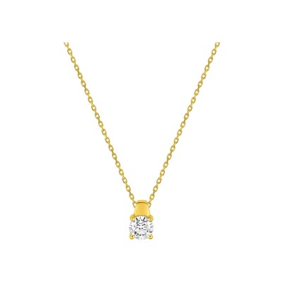 Collier en or jaune et diamant 0.40ct