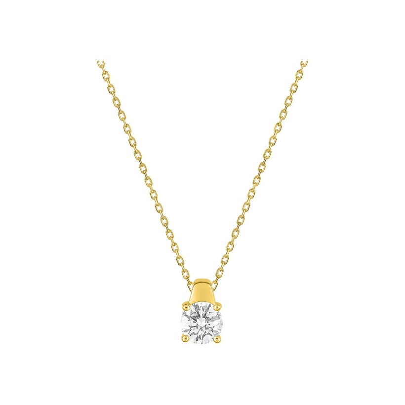 Collier en or jaune et diamant 0.50ct