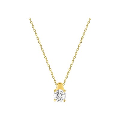 Collier en or jaune et diamant 0.50ct