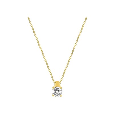 Collier en or jaune et diamant 0.50ct