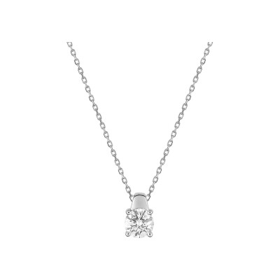 Collier en or blanc et diamant 0.50ct