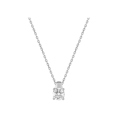 Collier en or blanc et diamant 0.50ct