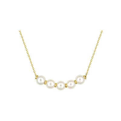 Collier en or jaune et perle de culture