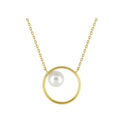 Collier en or jaune et perle de culture