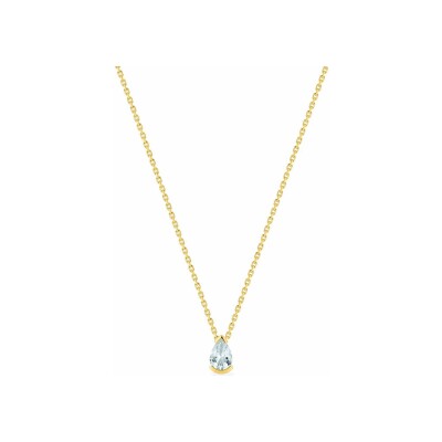 Collier en or jaune et aquaprase