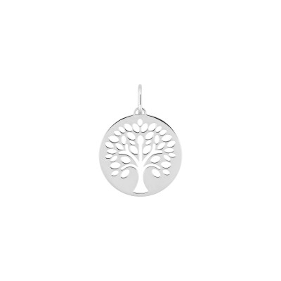 Pendentif en or blanc