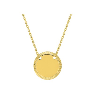 Collier à graver en or jaune