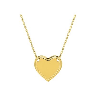 Collier à graver en or jaune
