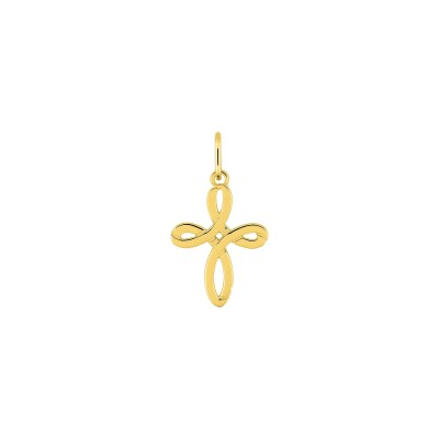 Pendentif croix en or jaune