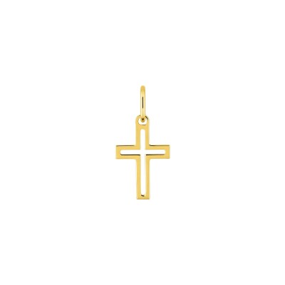Pendentif croix en or jaune