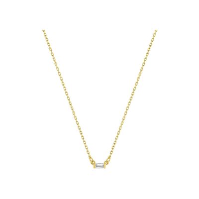 Collier en or jaune et diamant 0.05ct