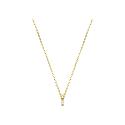 Collier en or jaune et diamant 0.05ct