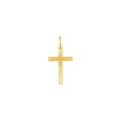 Pendentif croix en or jaune