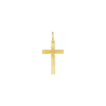 Pendentif croix en or jaune