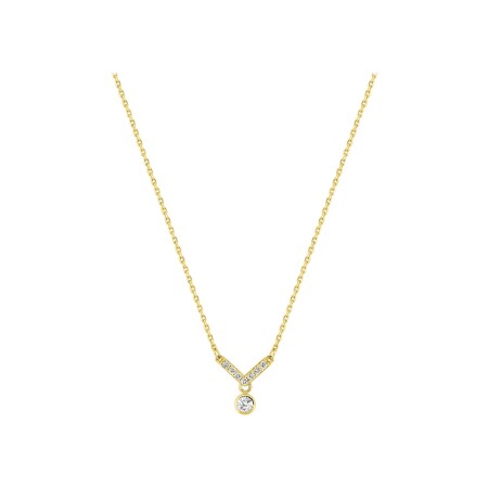 Collier en or jaune et diamants