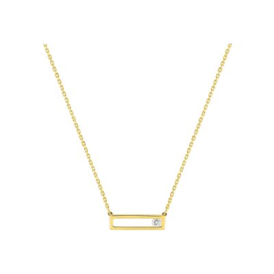 Collier en or jaune et diamant 0.05ct
