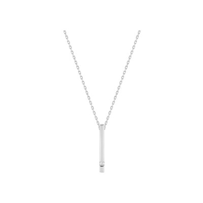 Collier en or blanc et diamant 0.01ct