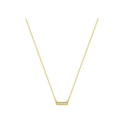 Collier en or jaune et diamant 0.03ct