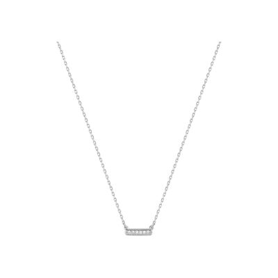 Collier en or blanc et diamant 0.03ct