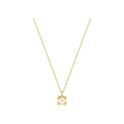 Collier en or jaune et perle de culture 5mm