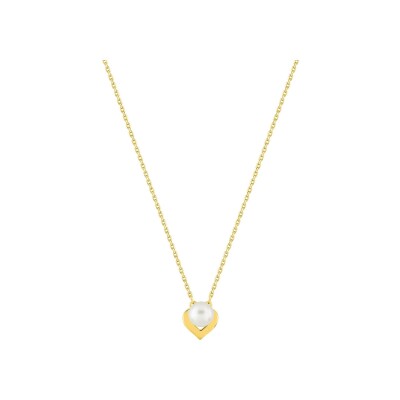 Collier en or jaune et perle de culture 5mm