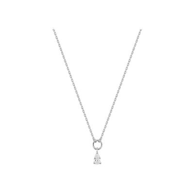 Collier en or blanc et diamant 0.25ct