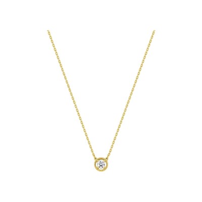 Collier en or jaune et diamants