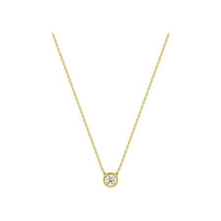 Collier en or jaune et diamants