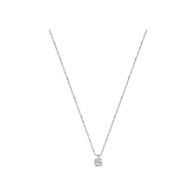 Collier en or blanc et diamant 0.06ct