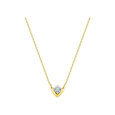 Collier en or jaune et aquaprase