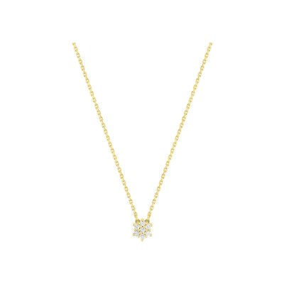 Collier en or jaune et diamant 0.09ct