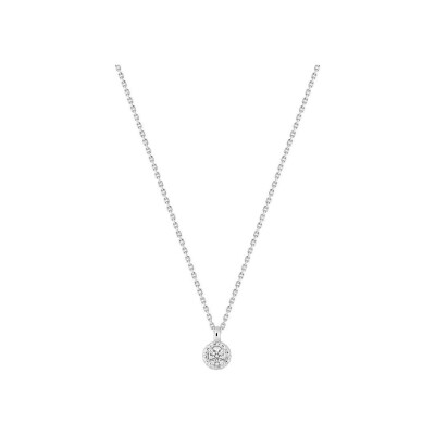 Collier en or blanc et diamant 0.1ct